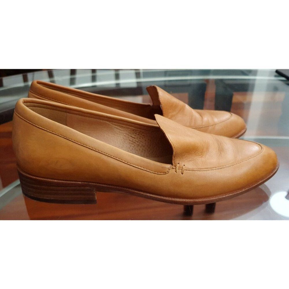 Madewell Alex English Saddle Brown Leather Loafer Women’s Shoes, Size 7.5